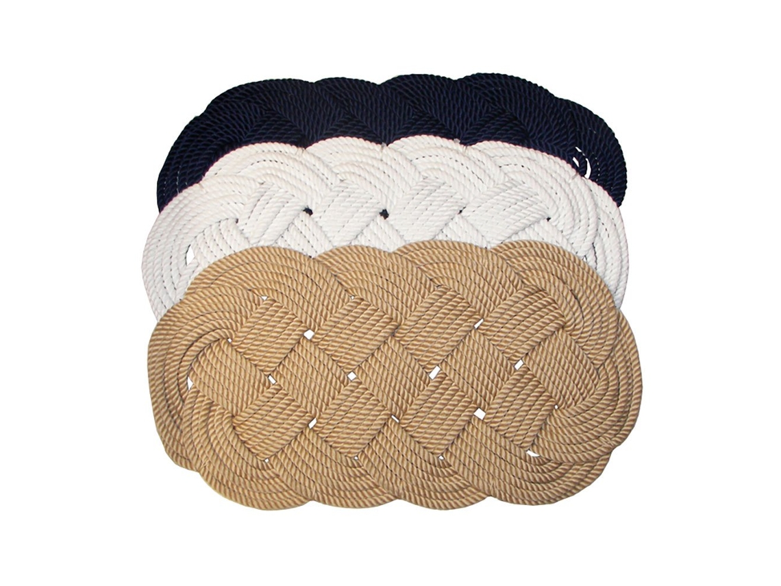 Tapete Trançado Oval Beige 470 X 250 Mmcavalieri