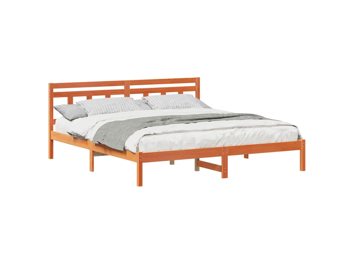 Estrutura da Cama Castanho 200 X 200 Cm MAISON EXCLUSIVE