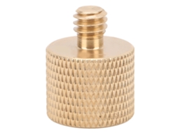 Adaptador De Parafuso De Latão 1/4" Macho Para 3/8" Fêmea Redutor De Rosca Para Tripé