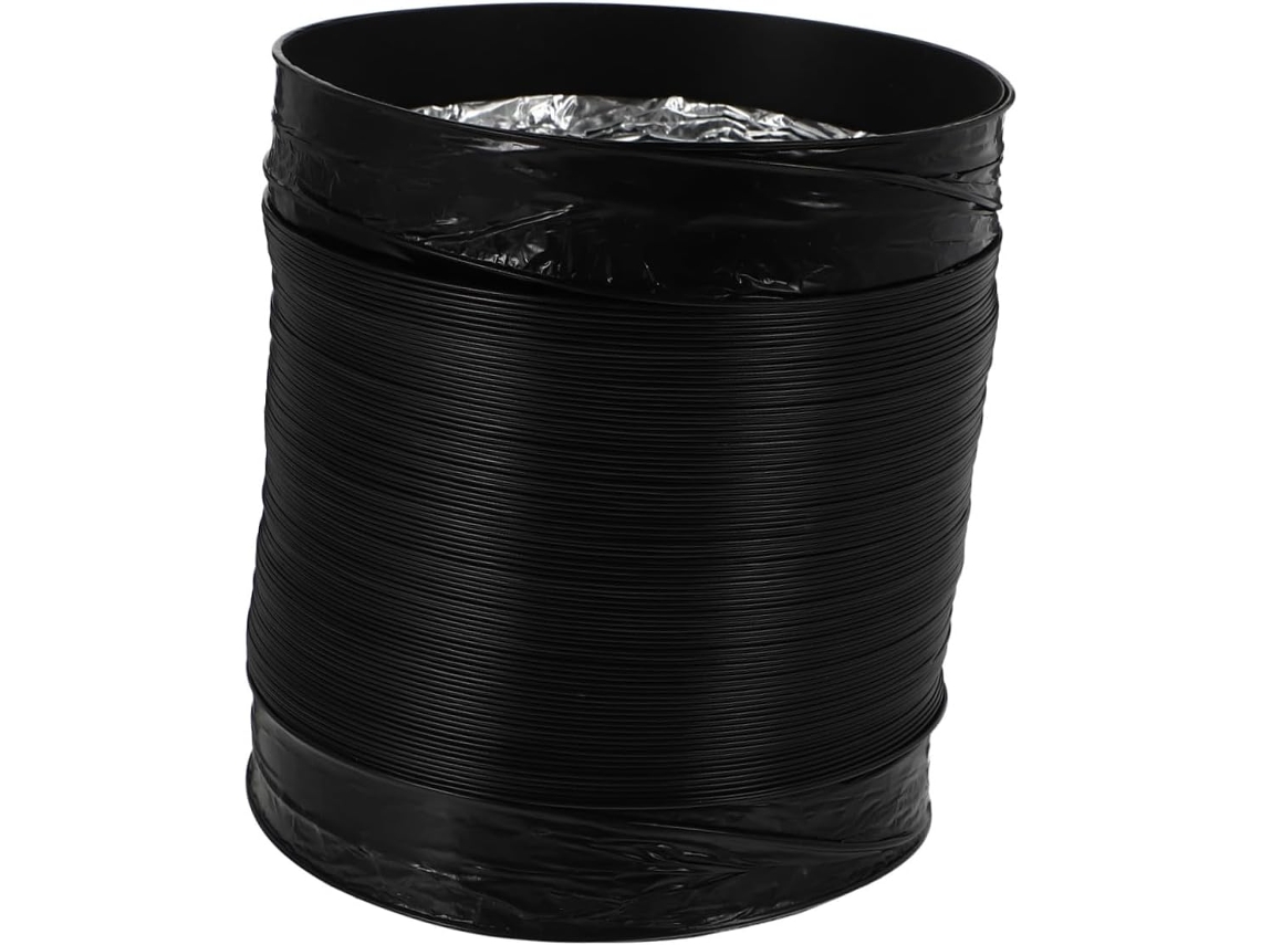 Duto De Ventilação Telescópico Prático Em Pvc Preto, 1 Peça | Exaustor De Fogão E