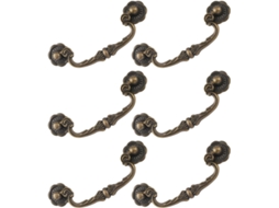 Conjunto De 6 Puxadores De Gaveta Retrô Em Metal, Espaçamento Entre Furos Em Mm, Estilo Vintage Para Móveis.