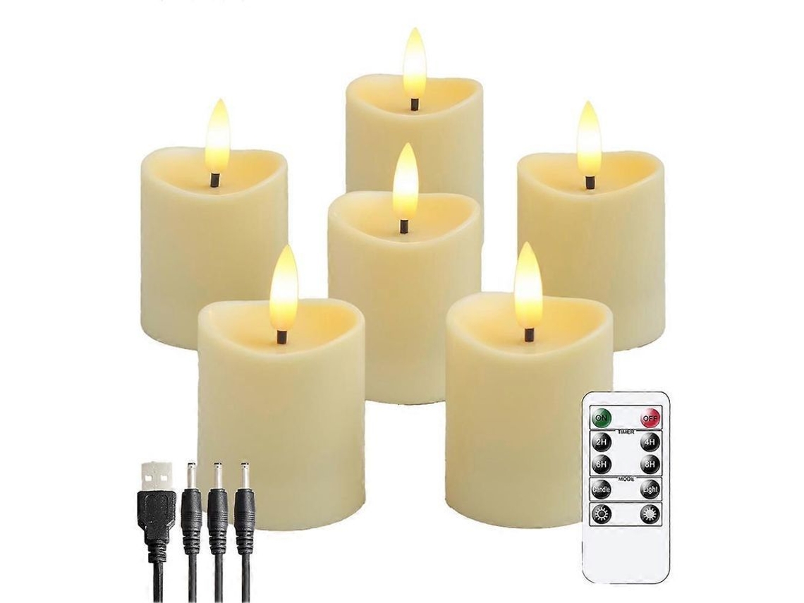 Velas Led Sem Chama Recarregáveis Nova Line
