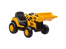 Raspador elétrico para crianças de 3 a 6 anos, marca Caterpillar 12v com controle remoto amarelo S/MARCA