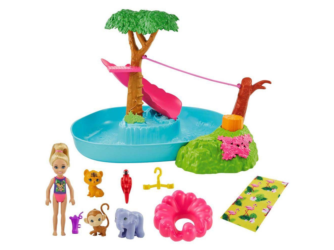 Barbie Barbie And Chelsea The Lost Birthday Splashtastic Pool Surprise Playset