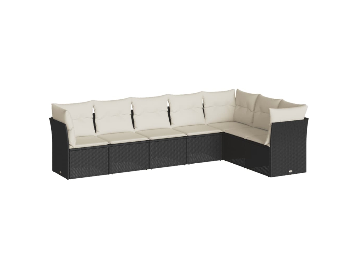 Garden Sofa Set, Garden Sofa Sets Vidaxl Preto Rattan / Vime (n/a)