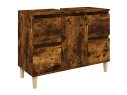 Sink Cabinet, Sink Cabinets Vidaxl Marrom Madeira Processada (n/a)