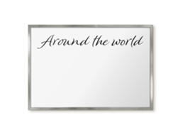Magnetic Wall Board Around The World For The Office Espelharte (60x40 Cm)