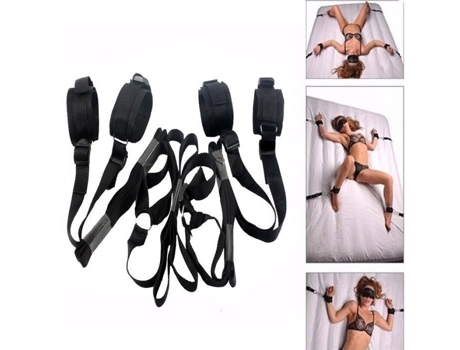 Correia De Bondage - Mengma - Ajustável - Preta - Confortável - Segura