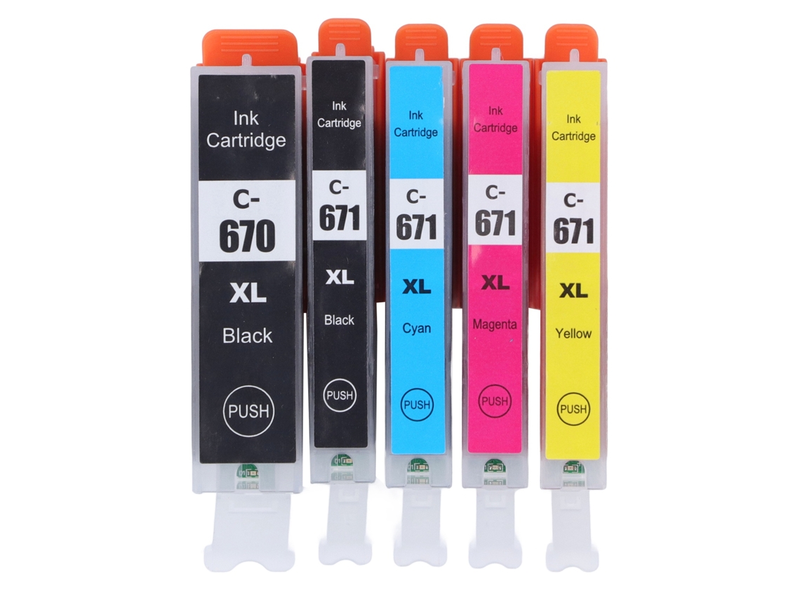 Cartucho de Tinta Multicolorido para Pixma Mg5760 Mg6860 Ts5060 Ts8060 5 Cores (bk Bk C M Y)