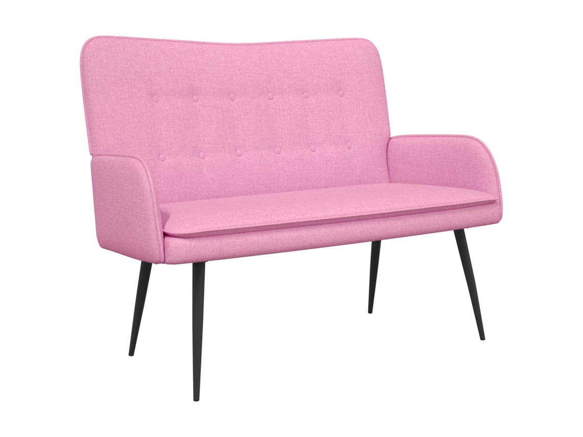 Maison Exclusive - Sofá Para 2 Pessoas Rosa 115 X 61 X 87 Cm Tecido