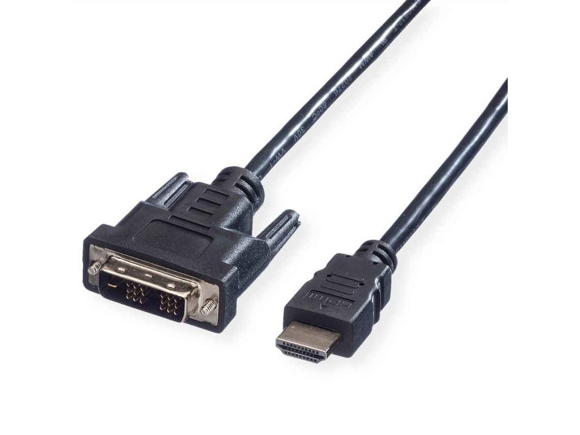 Cabo VALUE (DVI e HDMI - 1m - Preto)
