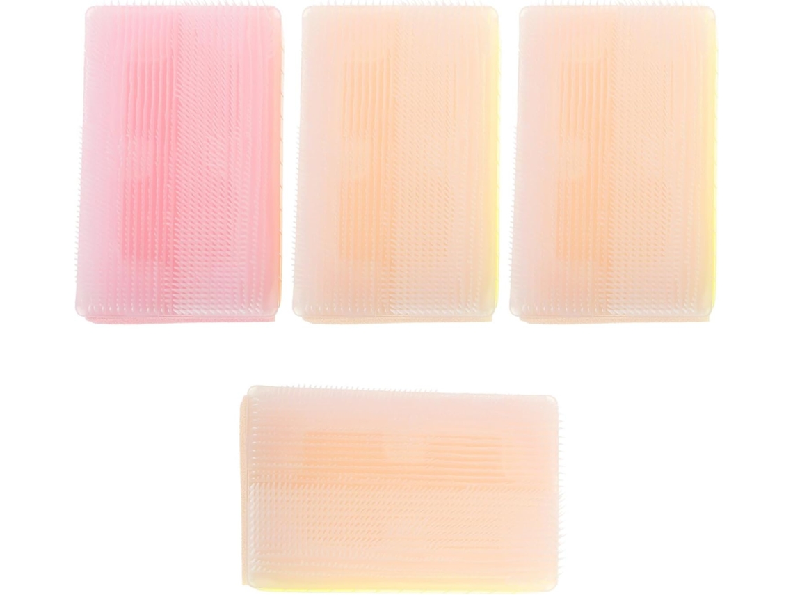 Conjunto Beaupretty Com 4 Escovas Sensoriais Reutilizáveis Para Banho De Bebês, Adequadas Para Recém Nascidos