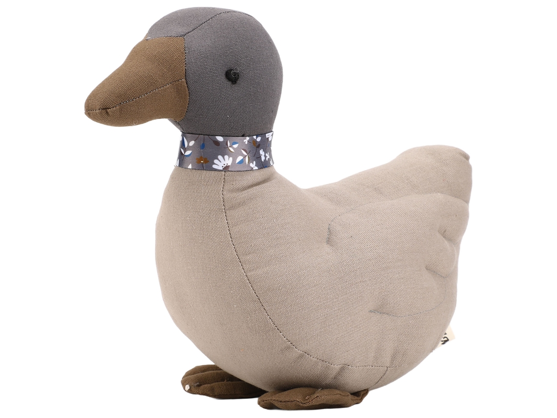 Almofada de Pato de Algodão 2026, Pelúcia Fofa para Decoração de Quarto, Brinquedo Macio de Boneca para Crianças, Cinza