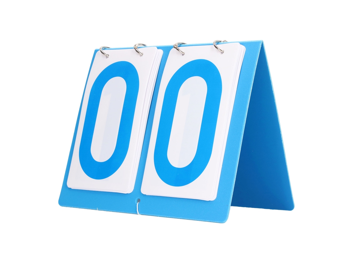 Placar Digital De 2 Dígitos Para Esportes Com Números Flip, Plástico Azul, Para Tênis Futebol Vôlei Basquete Interior Exterior