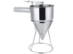 Dispensador De Massa Para Panquecas, Funil Em Aço Inoxidável De Qualidade Alimentar, Saída De 8mm Com Suporte E