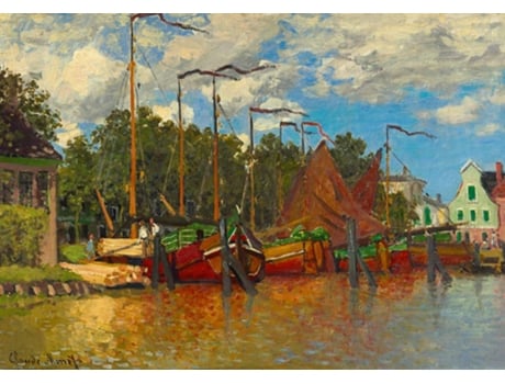 Puzzle Bluebird Barcos em Zaandam. 1000 Peças