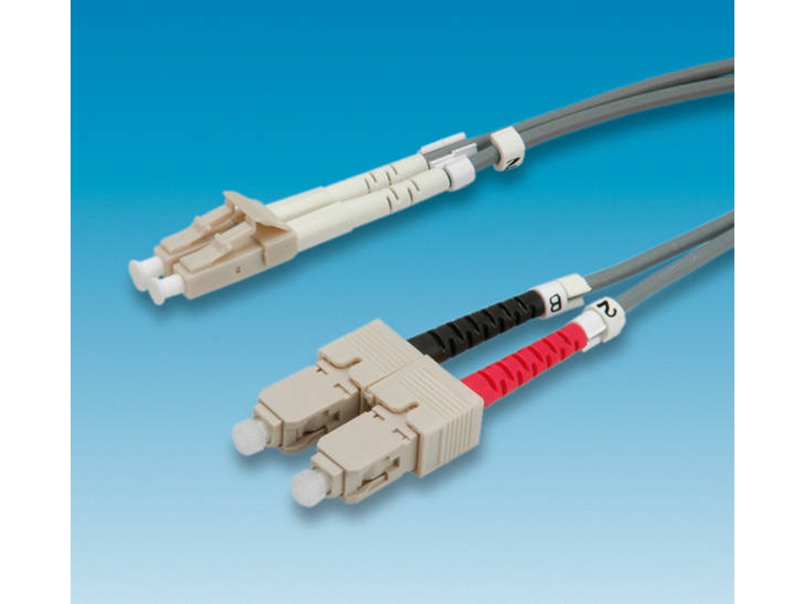 Cabo Fibra Ótica ROLINE (LC - SC - 50 cm - Multicor)