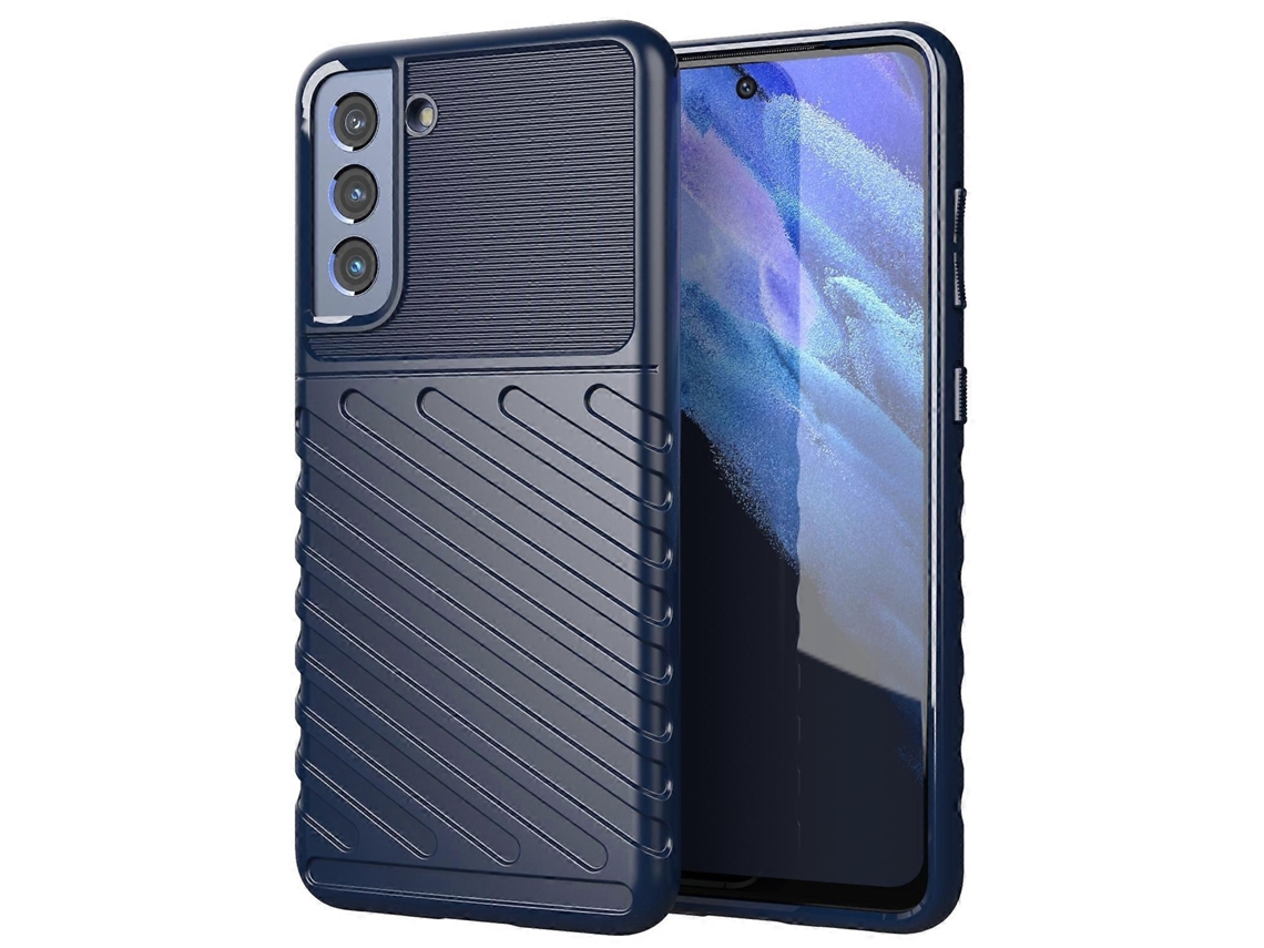 Capa Protetora Macia De Tpu À Prova De Choque Thunderbolt Para Samsung Galaxy S21 Fe
