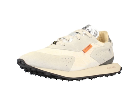 Sapatos de Homem RUN OF Piuma Tecido Branco (41)