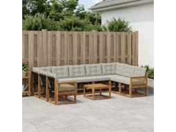 Vidaxl Conjunto De Sofás Para Exterior 10 Unid.