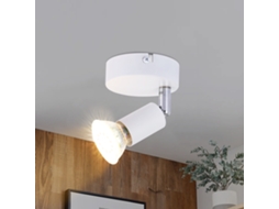 Nettlife Candeeiro De Teto Com Focos E Parede Led 1 Luz Branca Gu10 Branco Quente Moderno Para Interior, Orientáveis, Para Sala, Quarto