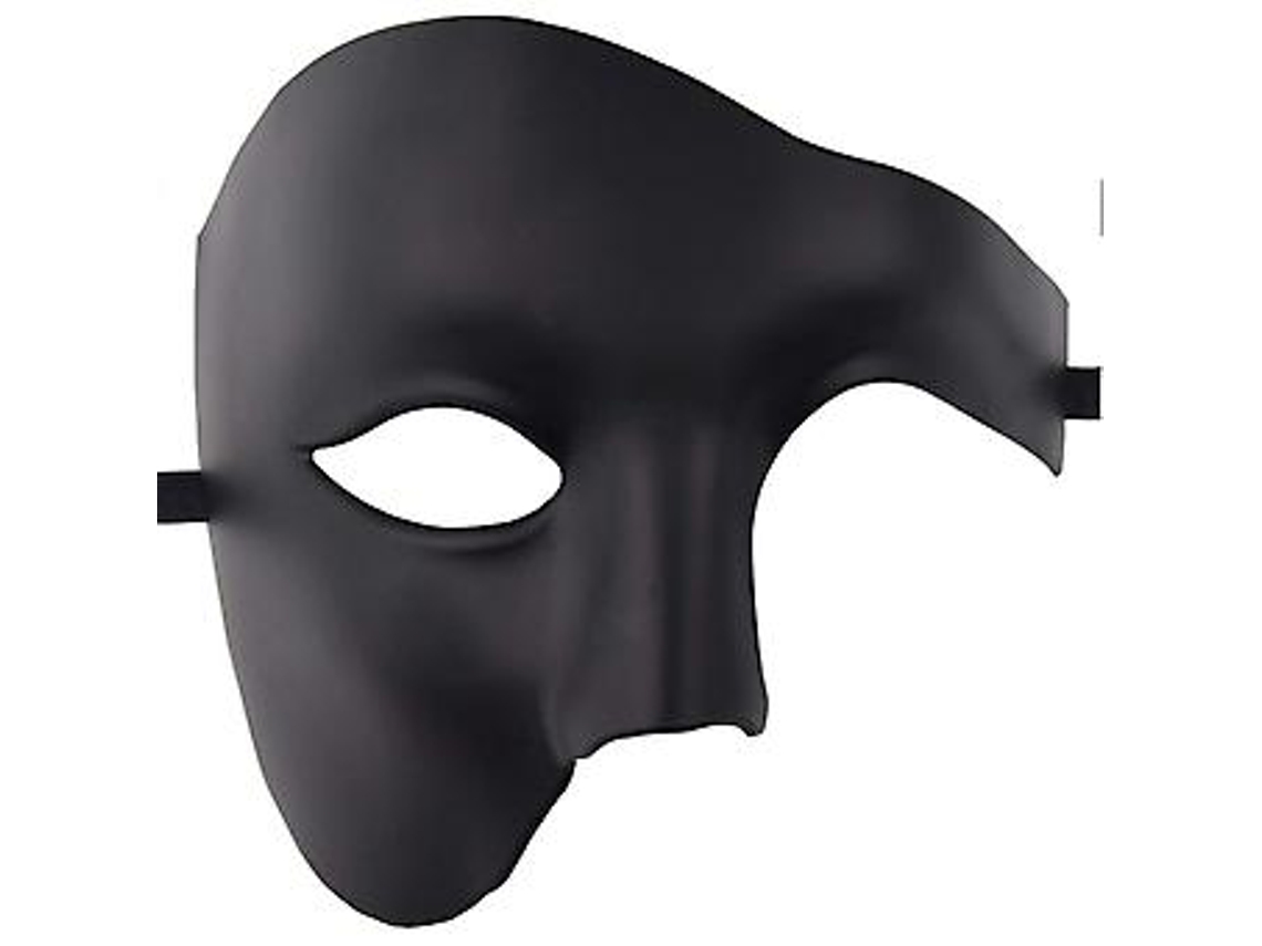 Máscara De Baile De Máscaras Para Homens, Halloween, Fantasma Da Ópera (preta)