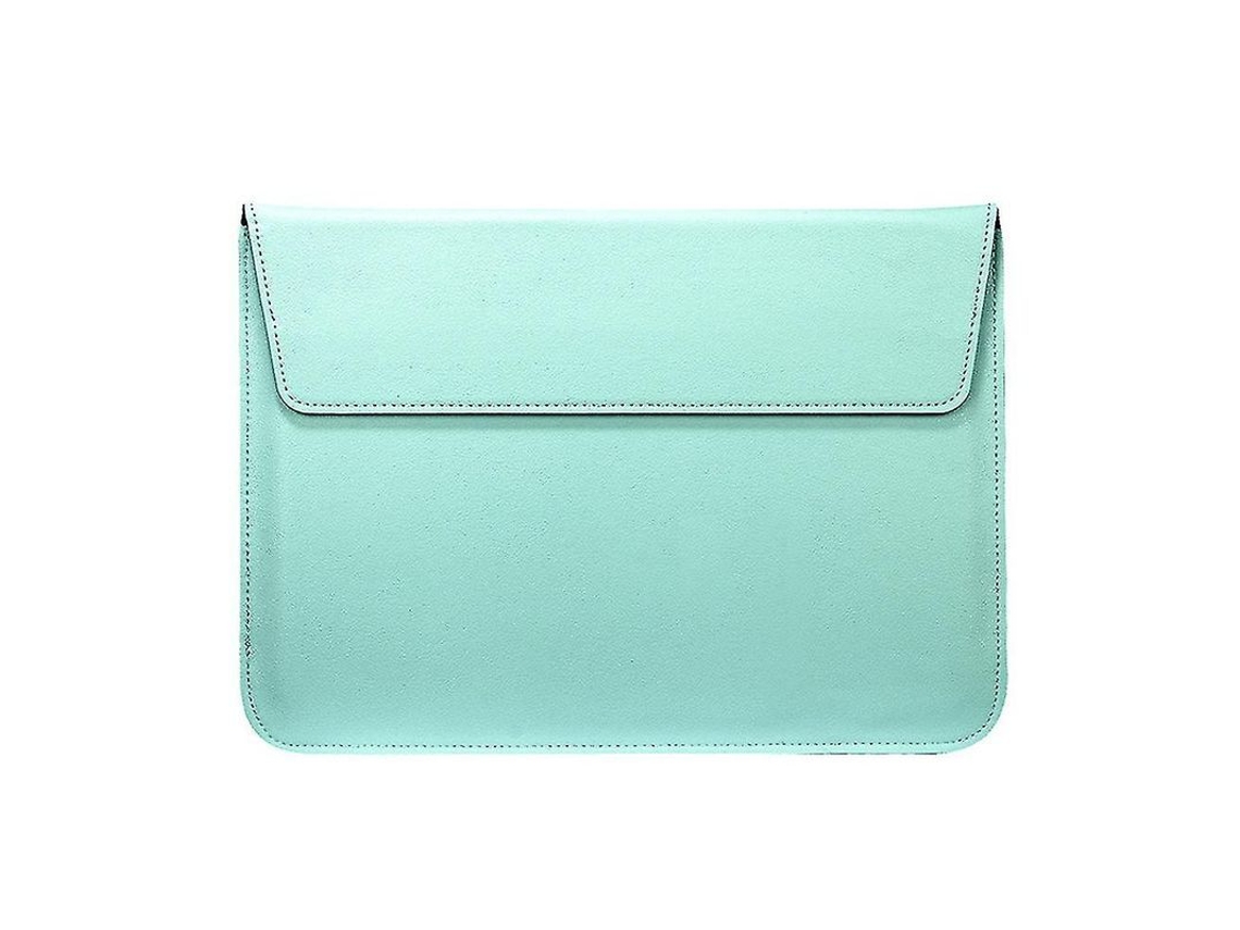 Capa de proteção para notebook de 13 polegadas, couro falso, bolsa envelope transversal, estilo fashion Marca
