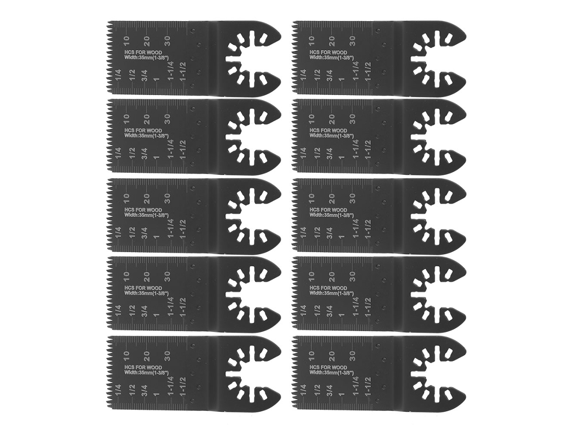 10 Piezas De Lâminas De Serra Oscilante 35mm De Aço De Alto Carbono Com Dentes Grossos Para Ferramenta Múltipla