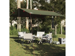 Vidaxl Lona De Campismo 366x306 Cm Impermeável Verde Azeitona