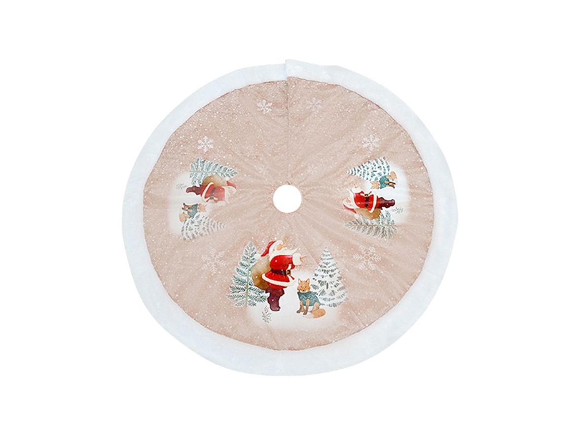 Saia De Árvore De Natal Com Sino De Papai Noel 98cm