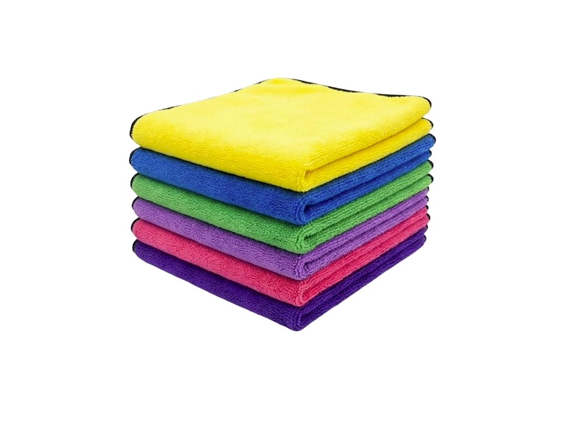 Conjunto de 6 Toalhas para Limpeza de Carro Ultra Absorventes e Sem Fiapos AVIZAR