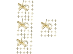 Conjunto De 4 Alfinetes Metal Em Formato Avião, Decorativos,