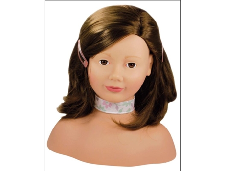 Busto De Maquillaje Y Peluquería Pelo Castaño Götz Puppen