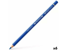 Lápis de Cores FABER-CASTELL Polychromos Azul Cobalto 6 Unidades