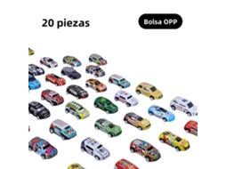 (20 Peças) Carrinhos De Brinquedo Em Liga De Cobre, Planadores De Fricção Inercial Para Crianças