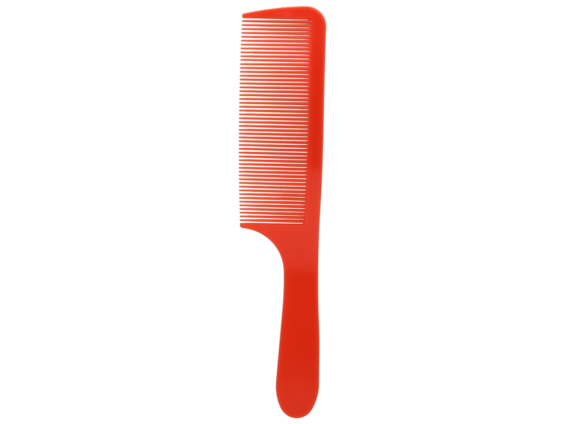 Pente De Cabelo Plástico Curvo Com Dentes Finos Para Desembaraçar E Cortar Cabelo Salão Casa Barbearia Vermelho