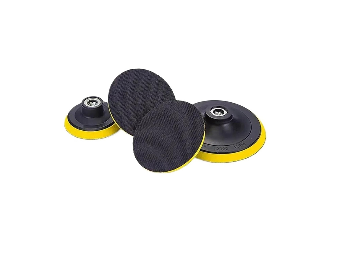 Disco De Lixa Autoadesiva 75mm A 180mm Para Esmerilhadeira Angular Folhas Flocadas Polimento Madeira E Lixamento Com