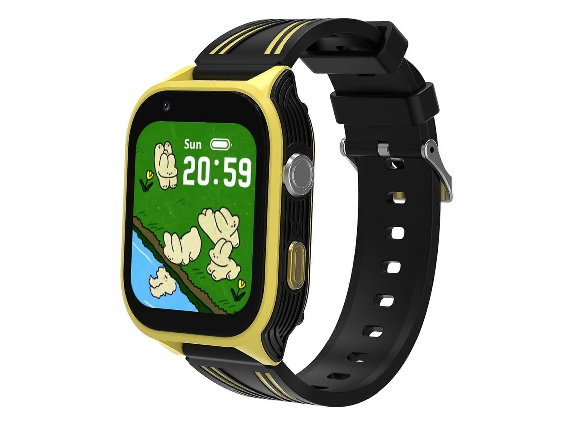 Relógio inteligente infantil DH18 4G de 1,83 polegadas com chamadas 4G, câmera SOS e jogos, bicicleta elétrica Blue Ly