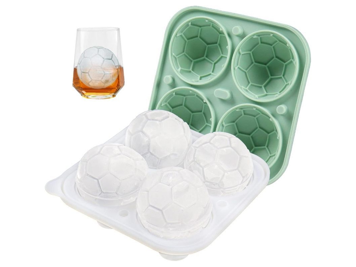 Forma de Gelo de Futebol com Tampa Funnel | S/MARCA