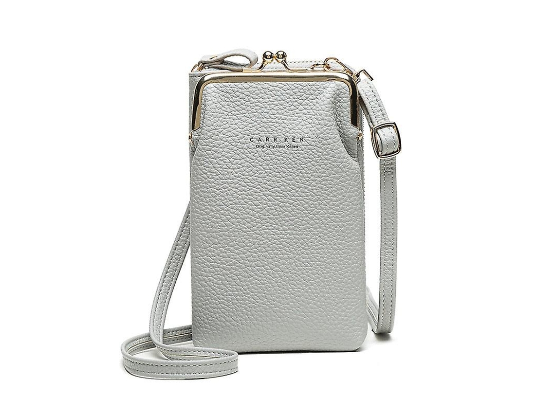 Bolsa Transversal Para Celular Feminina, Prática E Estilosa--gray