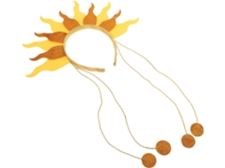 Tiara De Chamas Com Miçangas, Tiara Solar Luminosa Para Adultos E Meninos