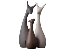 Adornos Para Casa Figuras De Porcelana Animal Ciervo Cerâmica Artesanal Arte Decorativo Presente
