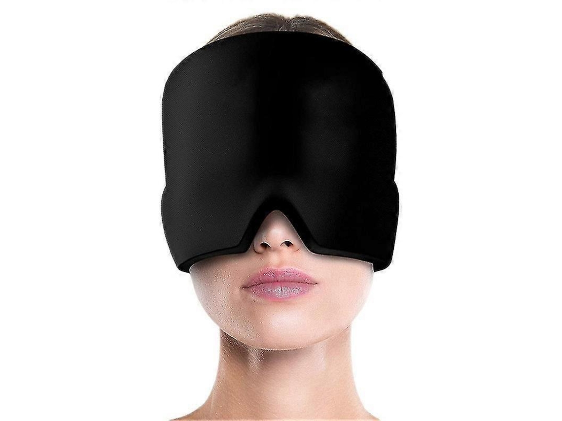 Touca de Gelo para Enxaqueca e Dor de Cabeça, Terapia Quente e Fria, Compressa Elástica AQUAFORGE