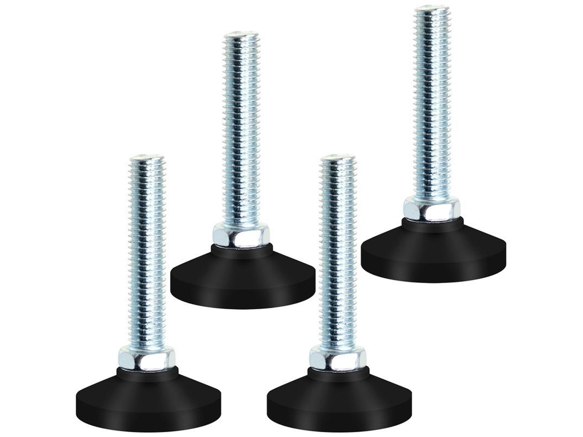Pies de Ajuste, M10x50mm, para Muebles, Base de Náilon, 4 Unidades S/MARCA