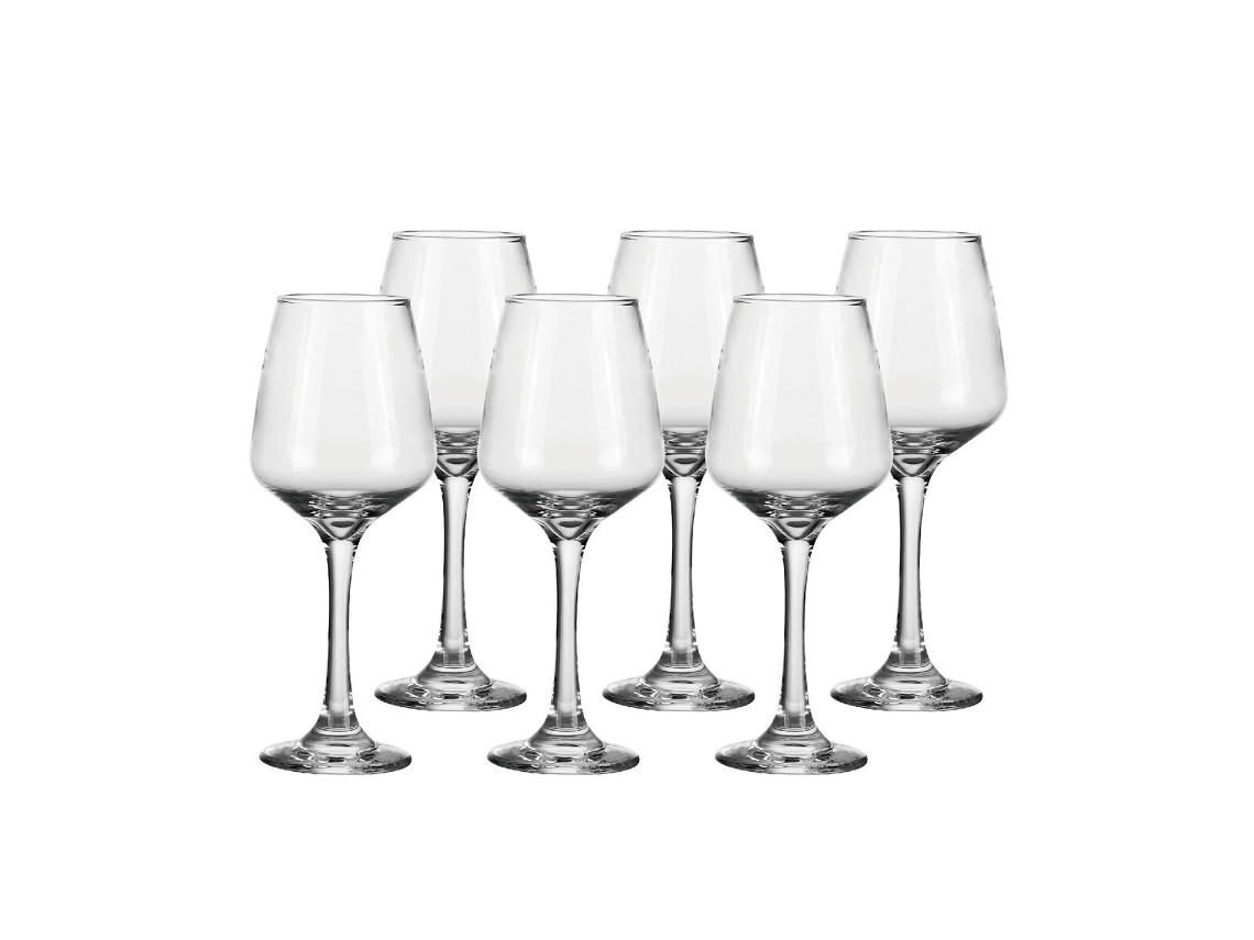 Conjunto De Copos De Vinho Em Casa Esprit Transparente Cristal 360 Ml (6 Unidades)
