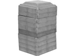 Conjunto De 10 Tampas Quadradas De Zinco Para Postes De Tubos De 80x80 Mm, Tampas De Extremidade Para Postes De Cerca.
