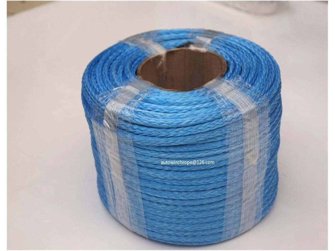 Cabo de Reboque sintético azul 6 mm x 100 m para barco off-road SFUSHOS