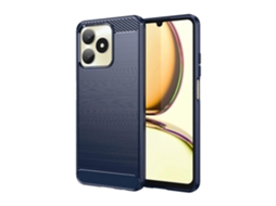 Capa Para Celular Tpu Com Textura Escovada Em Fibra De Carbono