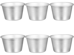 Conjunto De 6 Formas Redondas Brilhantes Para Assar