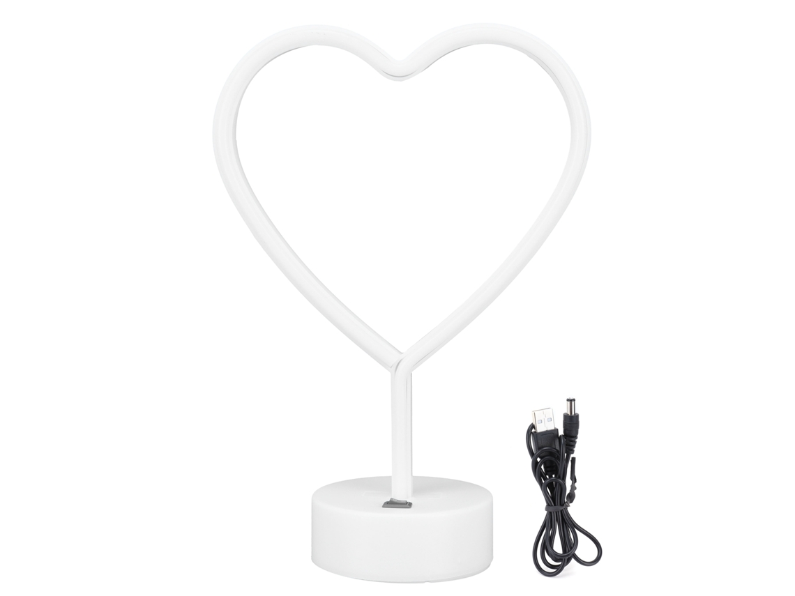 Luz Neon Led com Base Verde Decorativa para Casa Festa S/MARCA